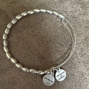 Alex and Ani Silver Beaded Bracelet